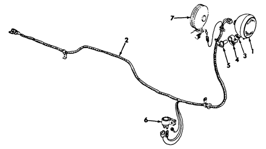 Combination Rear And Tail Light Diagram and Parts List for CUB185  Cub Cadet Lawn Tractor
